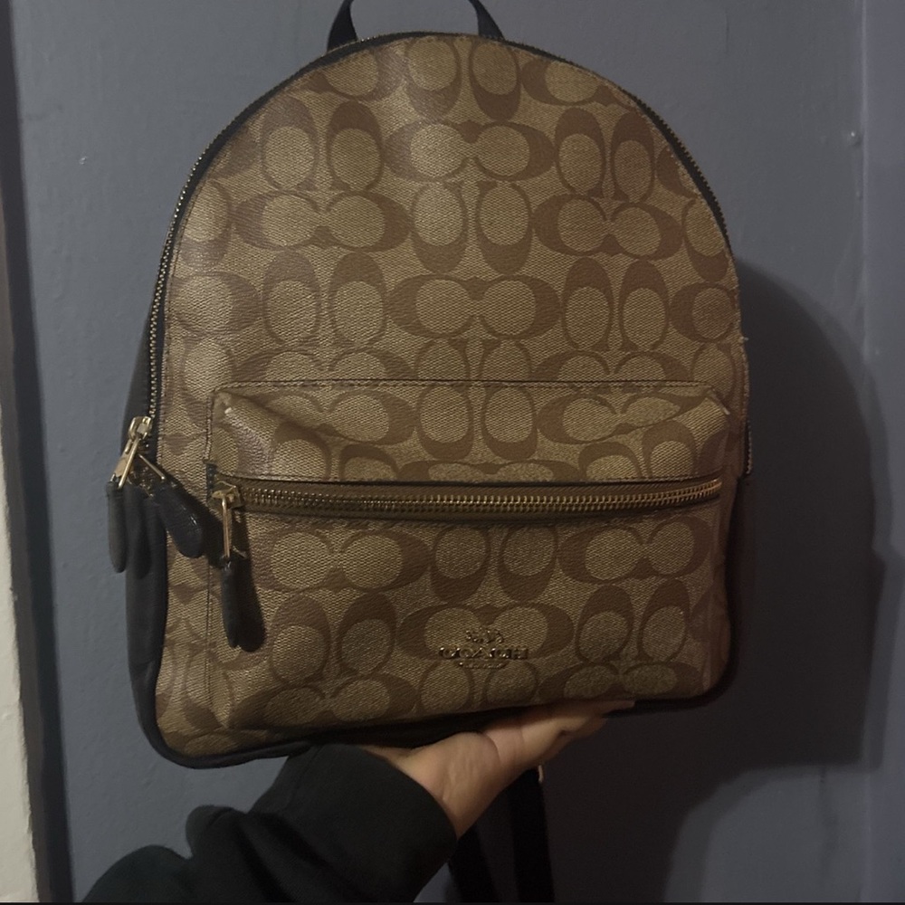 Product:Coach Backpack Brand:Coach Color:Brown and Tan Condition:New